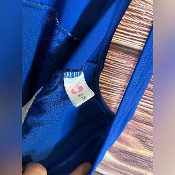 Shekini Women’s One Piece Blue Floral Swimwear. Size Medium! - Picture 6 of 8